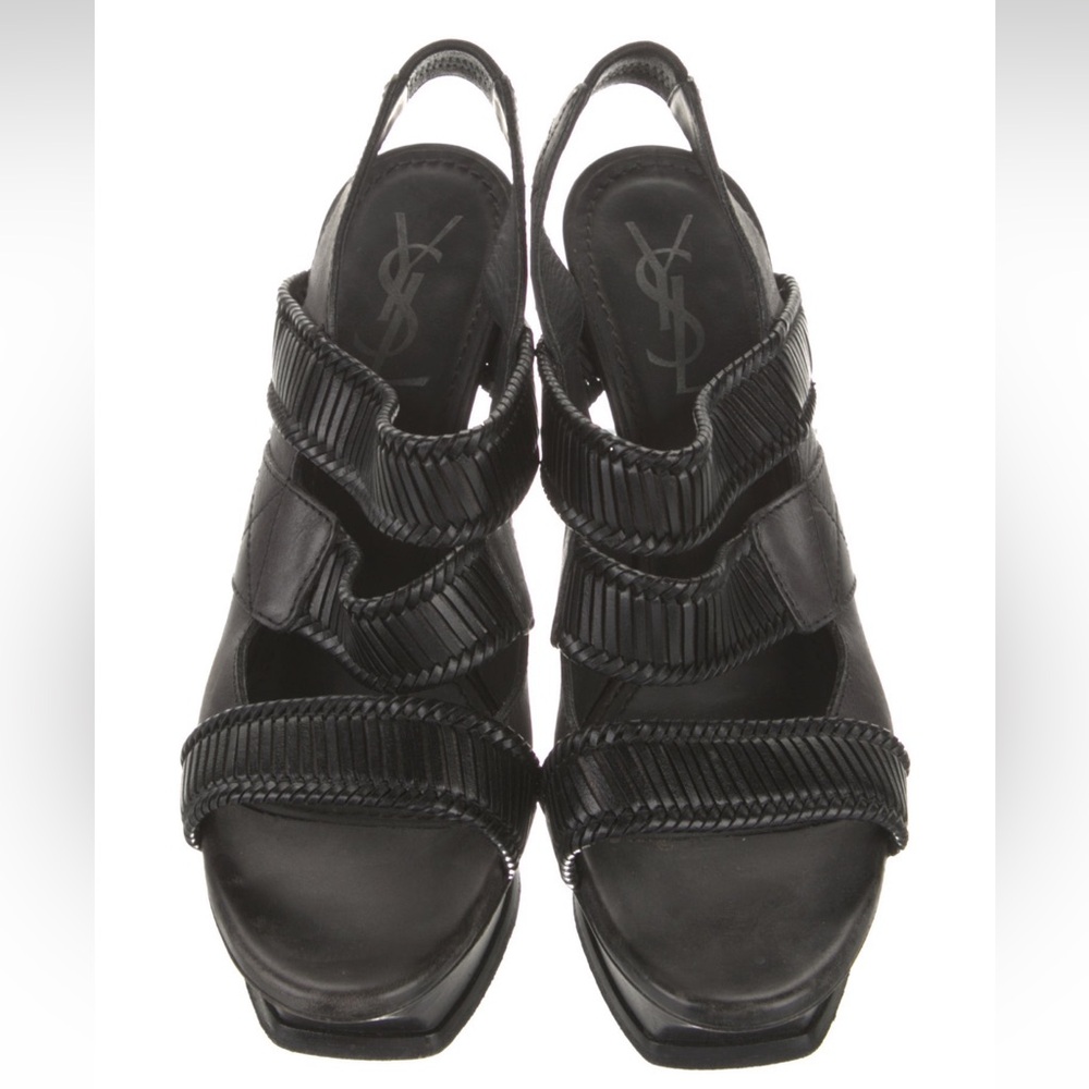 Yves Saint Laurent Leather Slingback Sandals size 8